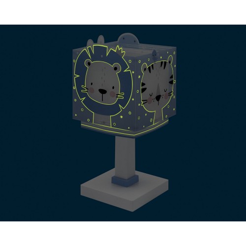 Baby Jungle Blue Κομοδίνου Παιδικό Φωτιστικό 1xE14 Ango