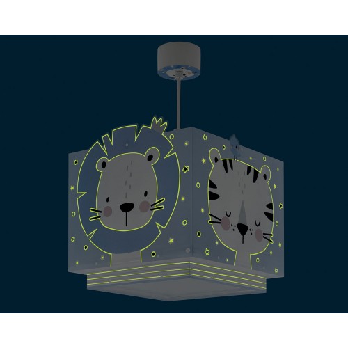 Baby Jungle Blue Κρεμαστό Φωτιστικό Οροφής 1xE27 Ango