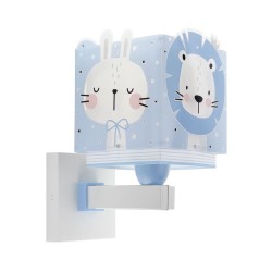 Baby Jungle Blue Απλίκα Τοίχου Διπλού Τοιχώματος 1xE27 Ango