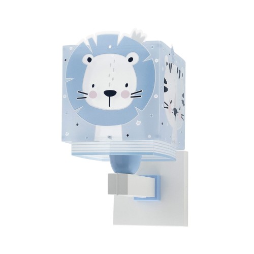 Baby Jungle Blue Απλίκα Τοίχου Διπλού Τοιχώματος 1xE27 Ango