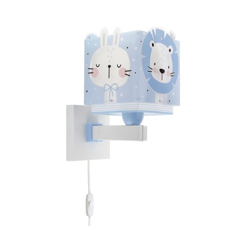 Baby Jungle Blue Απλίκα Τοίχου Διπλού Τοιχώματος 1xE27 Ango