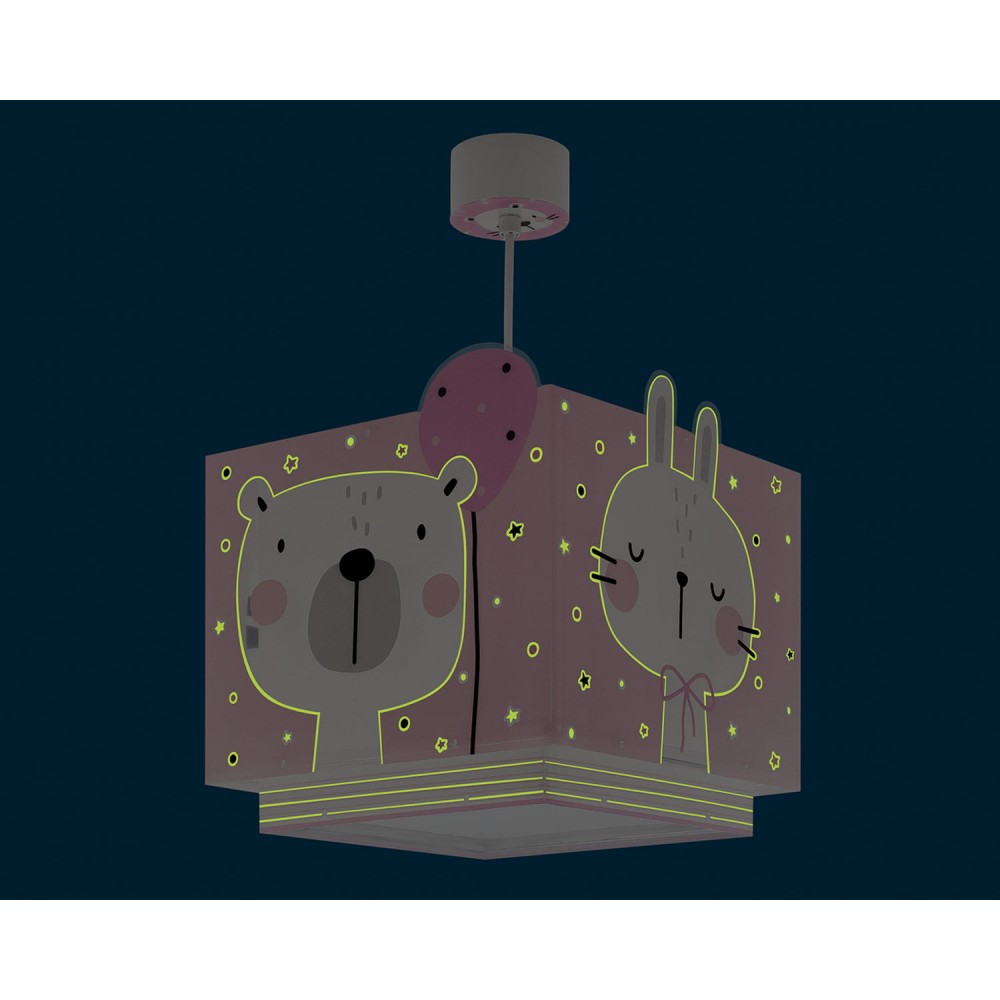 Baby Jungle Pink Κρεμαστό Φωτιστικό Οροφής 1xE27 Ango