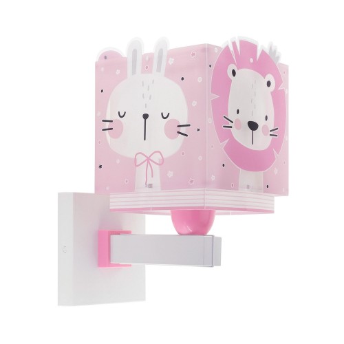 Baby Jungle Pink Απλίκα Τοίχου Διπλού Τοιχώματος 1xE27 Ango