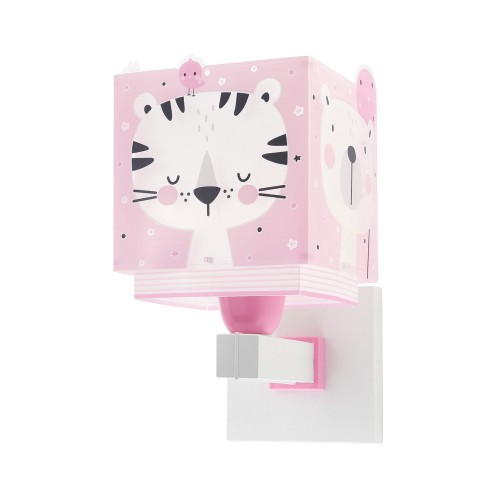 Baby Jungle Pink Απλίκα Τοίχου Διπλού Τοιχώματος 1xE27 Ango