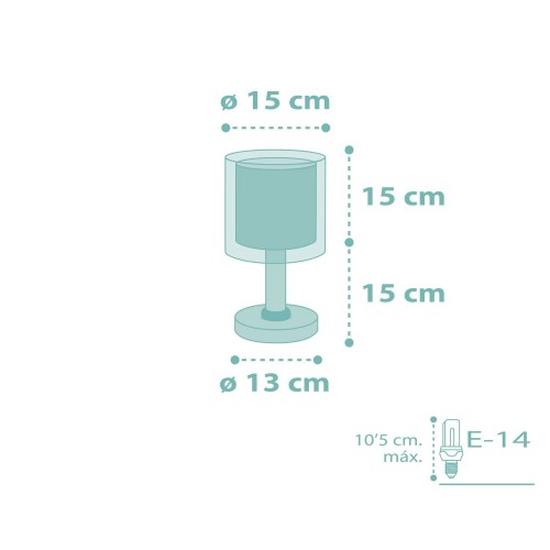 Dots Green Κομοδίνου Φωτιστικό 1xE14 Ango