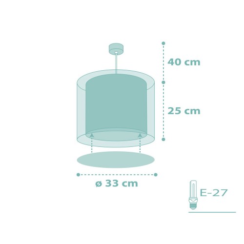 Dots Green Παιδικό Κρεμαστό Φωτιστικό 1xE27 Ango