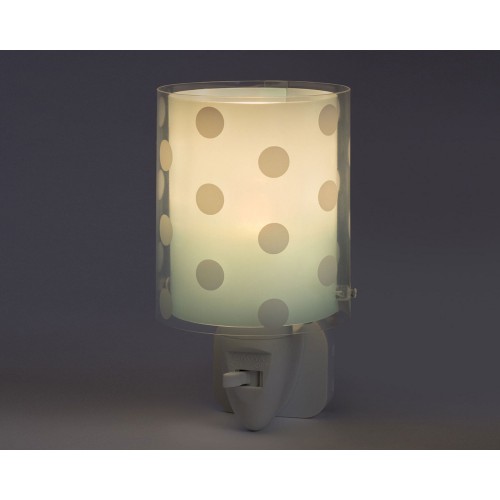 Dots Green Φωτιστικό Νύκτας Πρίζας LED 1xE14 - Ango