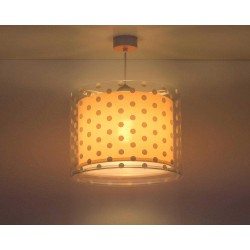 Dots Pink Παιδικό Φωτιστικό Οροφής 1xE27 Ango