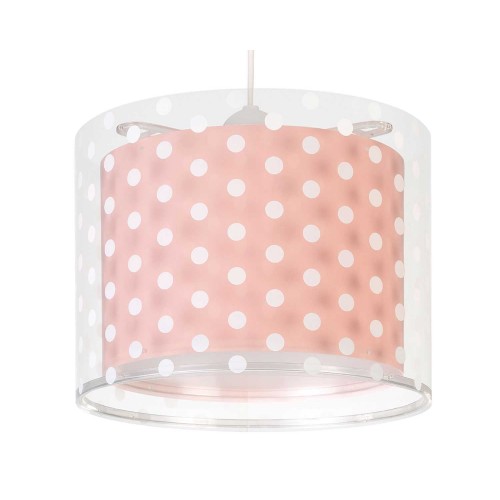 Dots Pink Παιδικό Φωτιστικό Οροφής 1xE27 Ango