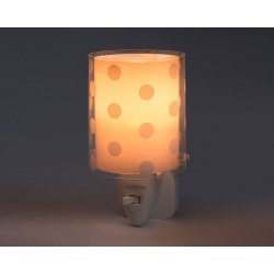 Dots Pink Φωτιστικό Νύκτας Πρίζας LED 1xE14 - Ango