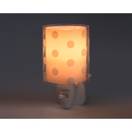 Dots Pink Φωτιστικό Νύκτας Πρίζας LED 1xE14 - Ango
