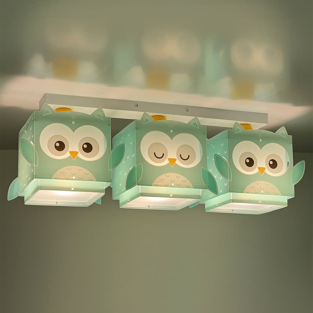 Little Owl τρίφωτο οροφής ράγας 3XE27 Ango