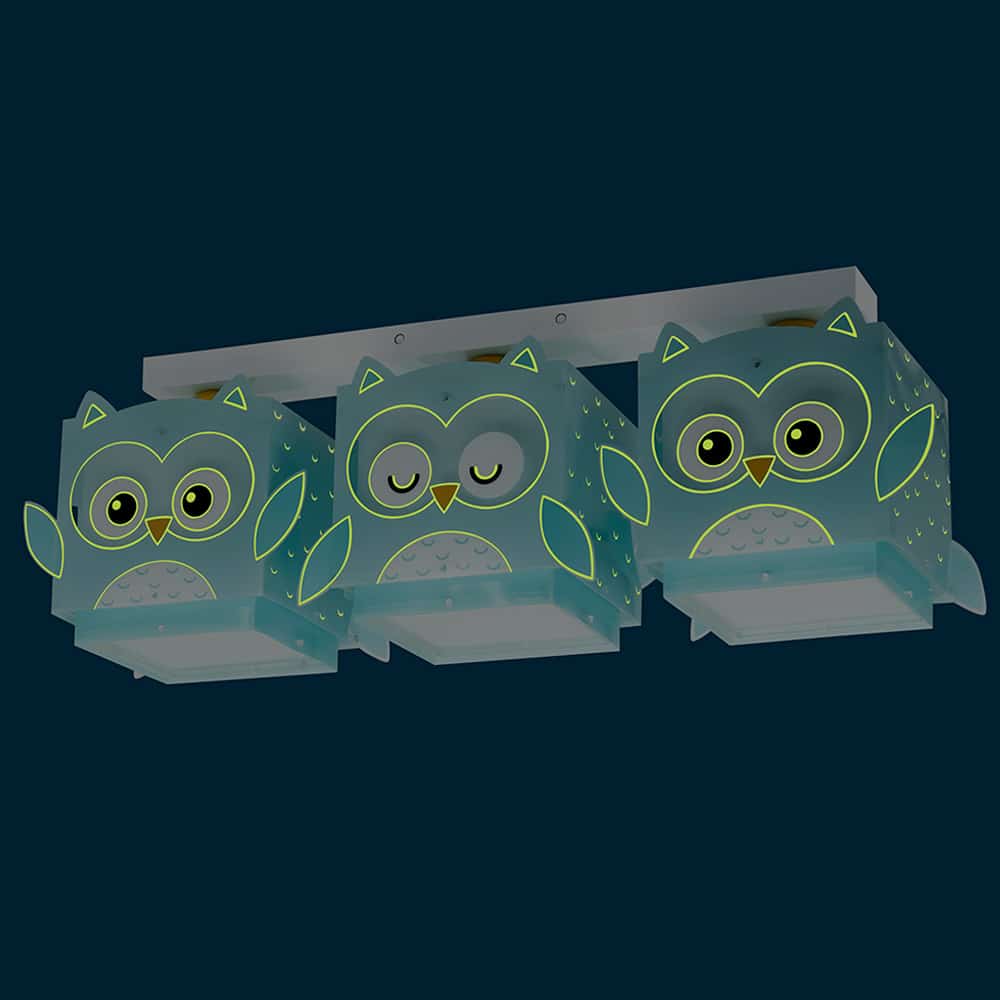 Little Owl τρίφωτο οροφής ράγας 3XE27 Ango