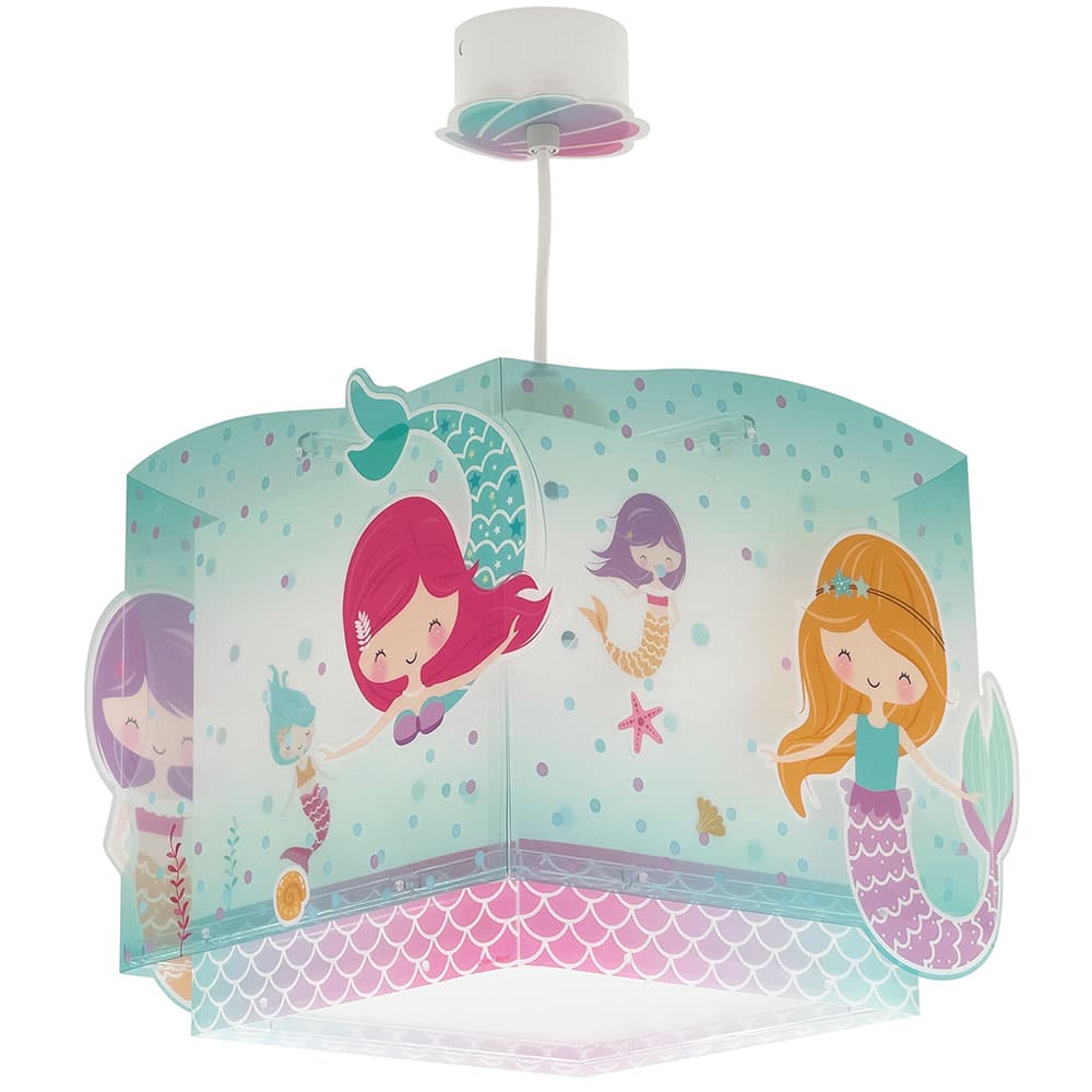 Mermaids παιδικό φωτιστικό οροφής 1XE27 Ango