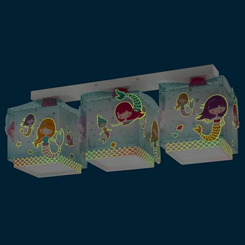 Mermaids τρίφωτο οροφής ράγας 3XE27 Ango