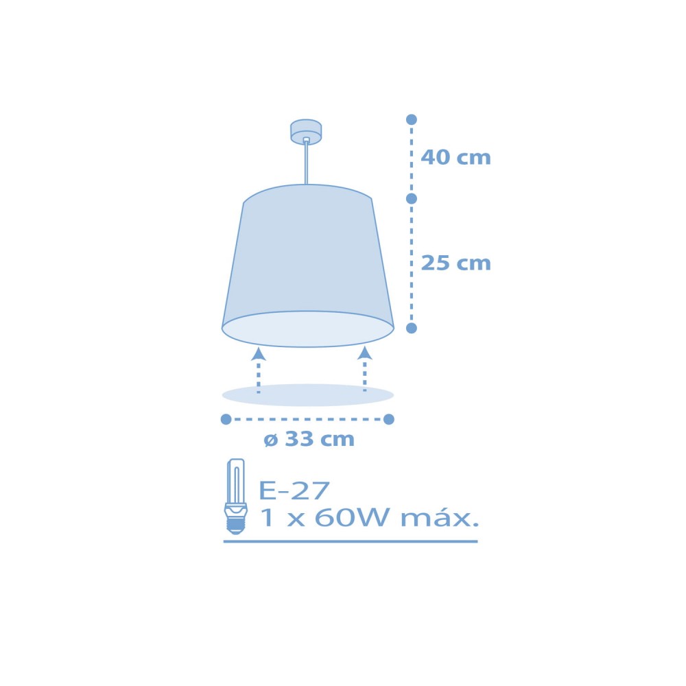 Starlight Blue Κρεμαστό Φωτιστικό Οροφής 1xE27 Ango