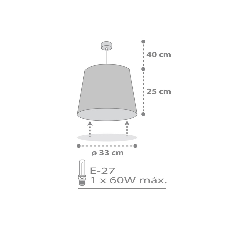 Starlight White Κρεμαστό Φωτιστικό Οροφής 1xE27 Ango
