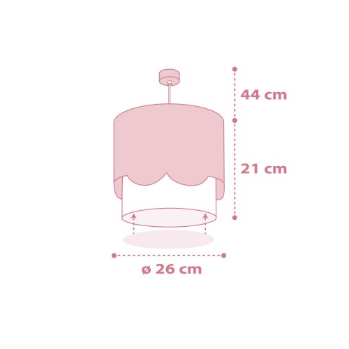 Sweet Love Παιδικό Φωτιστικό Οροφής 1xE27 Ango