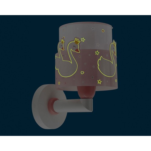 Sweet Love Pink Απλίκα Τοίχου Διπλού Τοιχώματος 1xE27 Ango