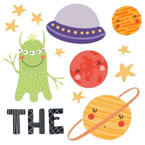 Explore the Universe αυτοκόλλητα με μήνυμα τοίχου M Ango