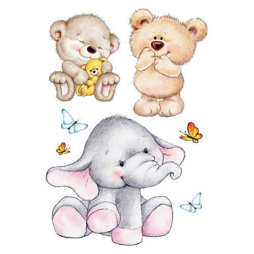 Cute Animals αυτοκόλλητα τοίχου XL - Ango