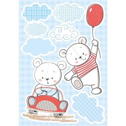 Funny Bears αυτοκόλλητα τοίχου XL - Ango