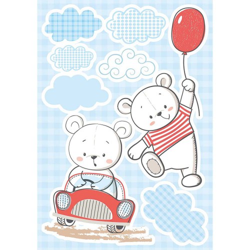 Funny Bears αυτοκόλλητα τοίχου XL - Ango