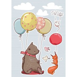 Flying Animals αυτοκόλλητα τοίχου XL - Ango