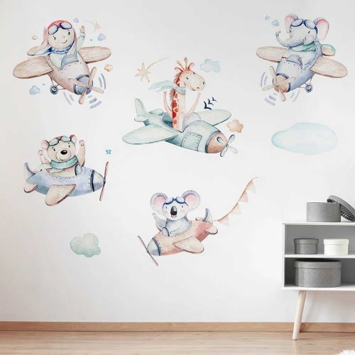Airplanes αυτοκόλλητα τοίχου XL Ango