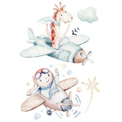 Airplanes αυτοκόλλητα τοίχου XL Ango