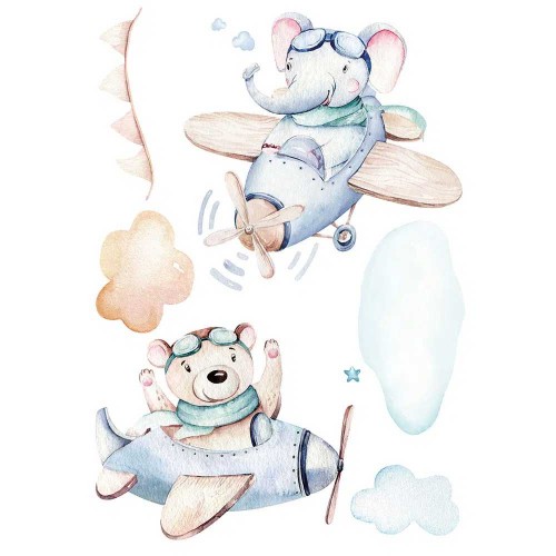 Airplanes αυτοκόλλητα τοίχου XL Ango