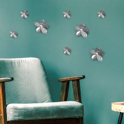 Silver Flowers 3D πολυπροπυλενίου - Ango