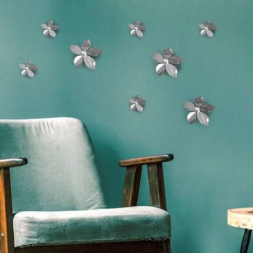 Silver Flowers 3D πολυπροπυλενίου - Ango