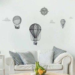 Hot Air Balloons αυτοκόλλητα τοίχου βινυλίου Ango