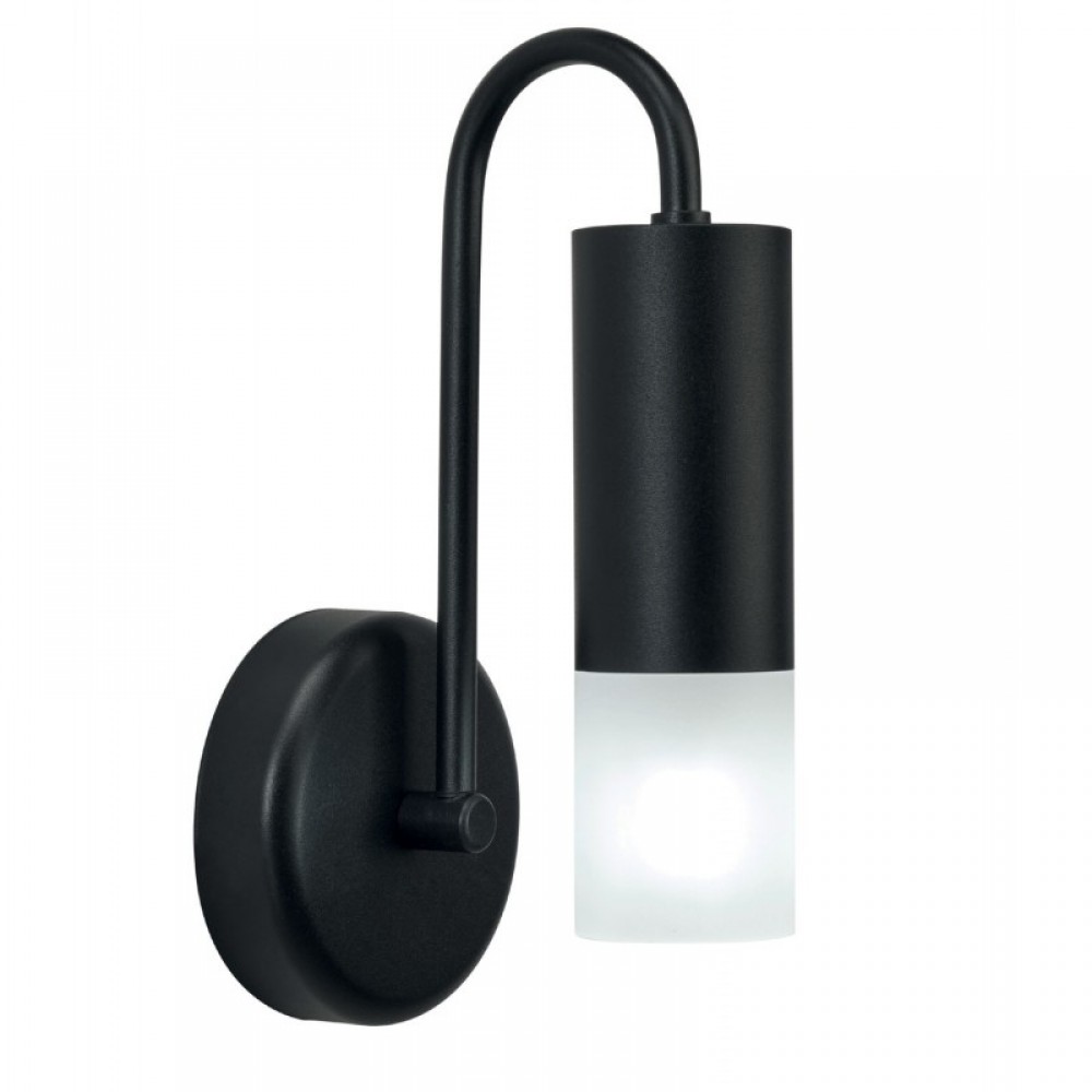 Απλίκα Από Αλουμίνιο / Plexi Στρογγυλό G9 Φ5 Μαύρο - Arkolight