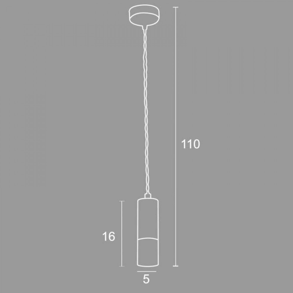 Φωτιστικό Μονόφωτο Αλουμίνιο / Plexi Στρογγυλό G9 Φ5 - Arkolight