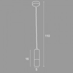 Φωτιστικό Μονόφωτο Αλουμίνιο / Plexi Στρογγυλό G9 Φ5 - Arkolight