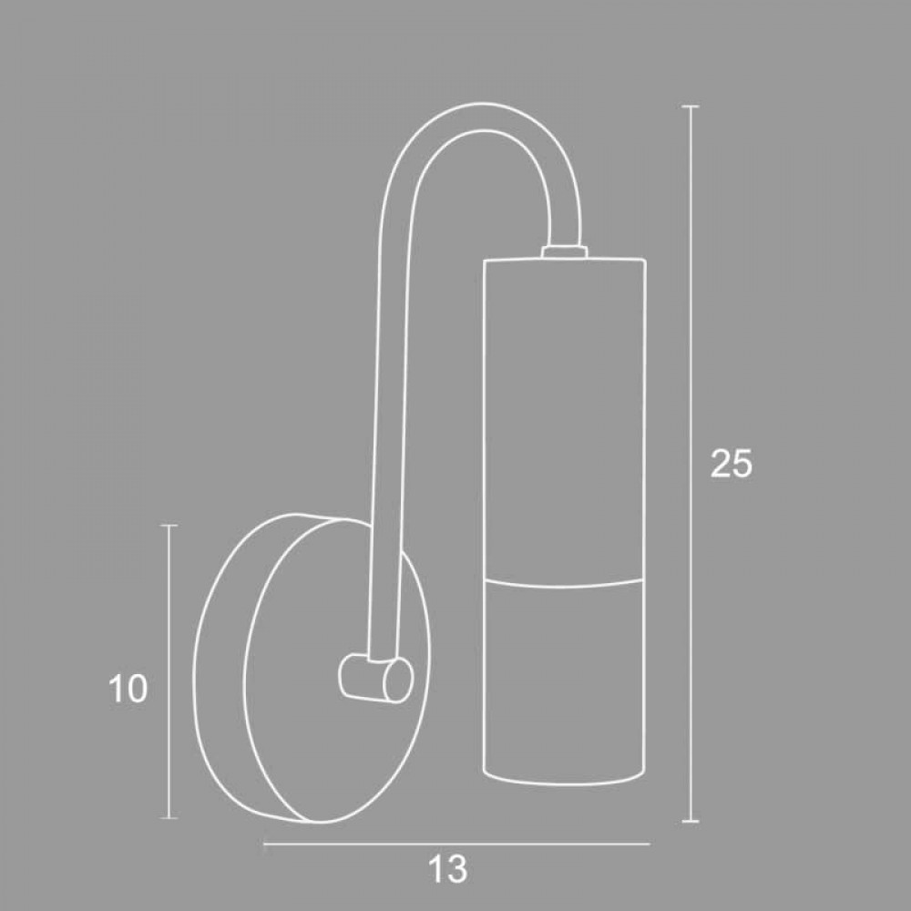 Απλίκα Από Αλουμίνιο / Plexi Στρογγυλό G9 Φ5 Μαύρο - Arkolight