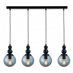 Φωτιστικό Πολύφωτο 4φ Μέταλλο/Γυαλί 4XE27 - ARKOLIGHT