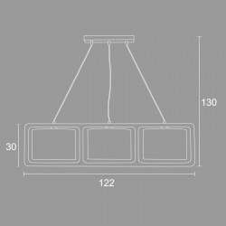 Φωτιστικό Πολύφωτο 3Φωτό Ξύλο/Αμπαζούρ Σε Διάφορα Χρώματα 3xE27 - Arkolight