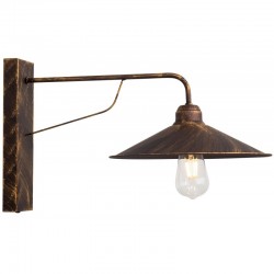 Απλίκα Μεταλλική Πατίνα Σκουριά/πατίνα χρυσή Ε27 - Arkolight