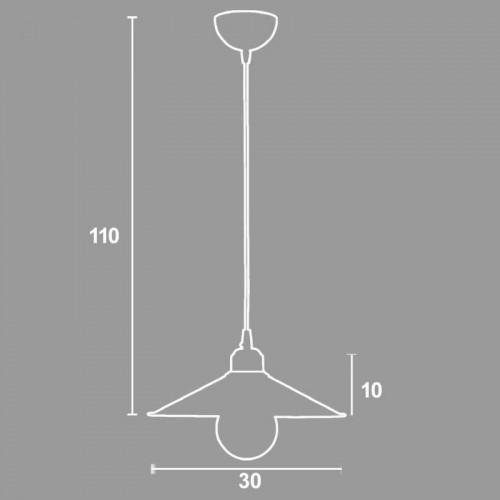 Φωτιστικό Μονόφωτο Αλουμίνιο Πατίνα Σε Διάφορα Χρώματα Ε27 Φ30 - Arkolight