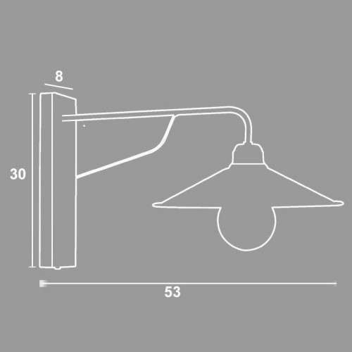 Απλίκα Μεταλλική Πατίνα Σκουριά/πατίνα χρυσή Ε27 - Arkolight