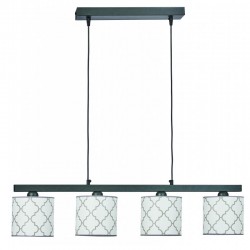 Φωτιστικό Πολύφωτο 4φ Μέταλλο/Αμπαζούρ λευκό 4xE27 - ARKOLIGHT