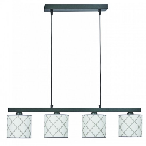 Φωτιστικό Πολύφωτο 4φ Μέταλλο/Αμπαζούρ λευκό 4xE27 - ARKOLIGHT