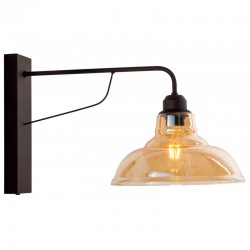 Απλίκα Γυαλί/Μέταλλο Σκουριά Ε27 - Arkolight
