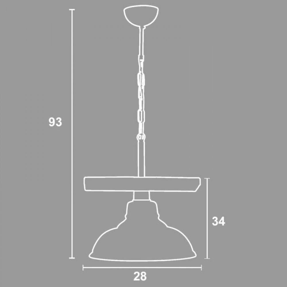 Φωτιστικό Μονόφωτο Από Ξύλο Και Γυαλί Μελί 1xE27 - Arkolight