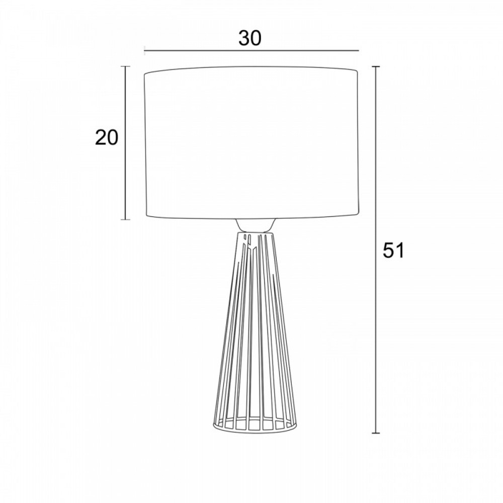 Επιτραπέζια λάμπα μέταλλο μαύρο αμπαζούρ Μπεζ 1xE27 - ARKOLIGHT