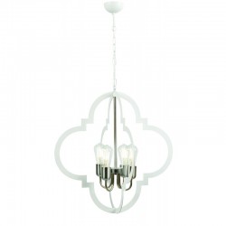 Φωτιστικό Πολύφωτο 4φ μέταλλο λευκό/νίκελ Ε27 - ARKOLIGHT