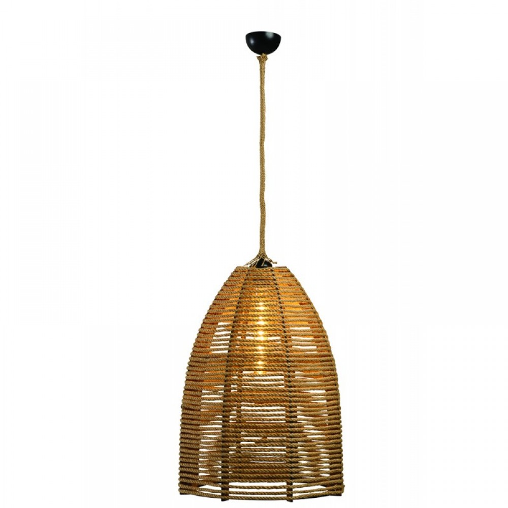 Φωτιστικό μονόφωτο σχοινί natural Ε27 Φ36 - ARKOLIGHT